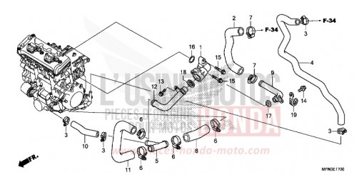 WATER PIPE CB1000RF de 2015